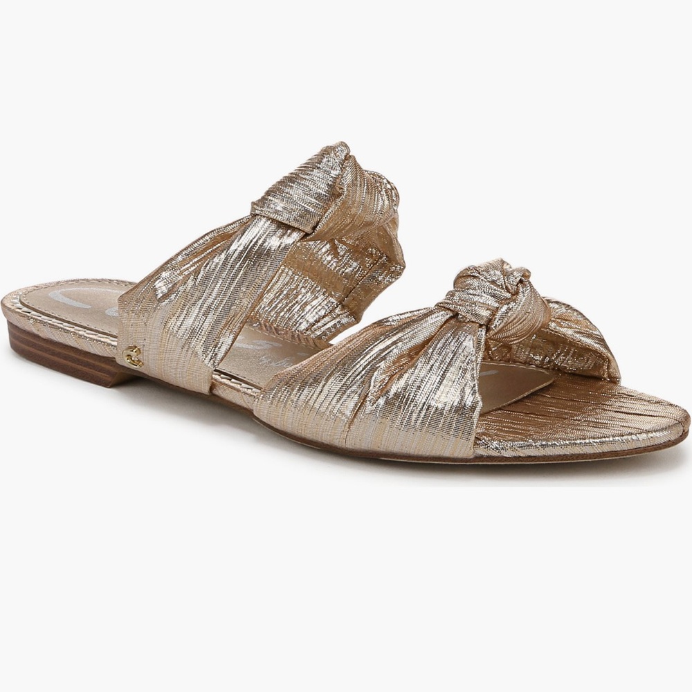 Circus NY by Sam Edelman Marissa Two Strap Sandal (Women) — Gold Size: 6